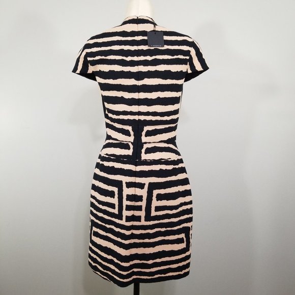 Nwt Anthropologie 4C.(4 Collective) Dress 10 Womens Segmented Labyrinth Sheath - Picture 6 of 16